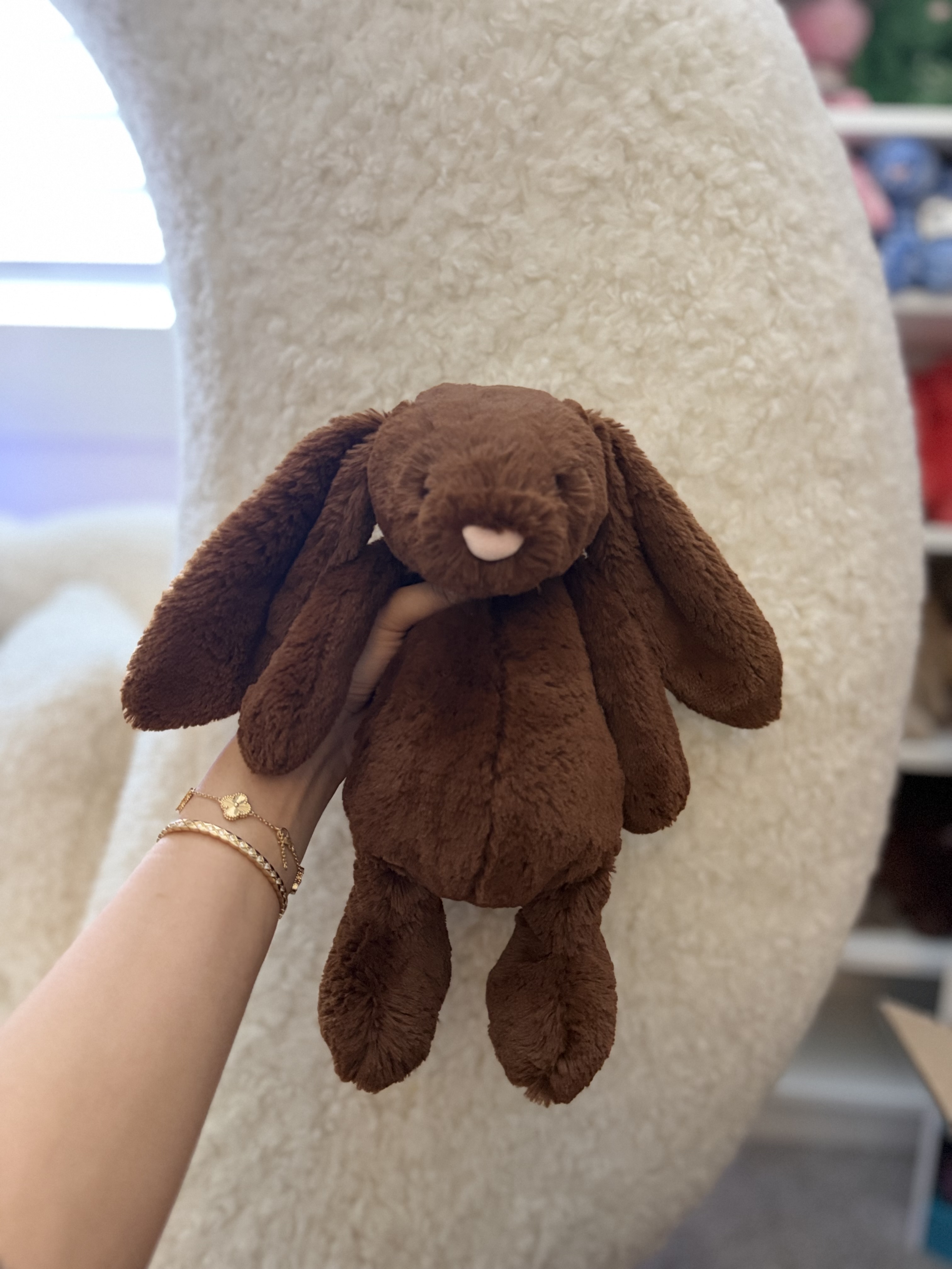 NWOT Medium Bashful Chocolate Bunny β photo 1