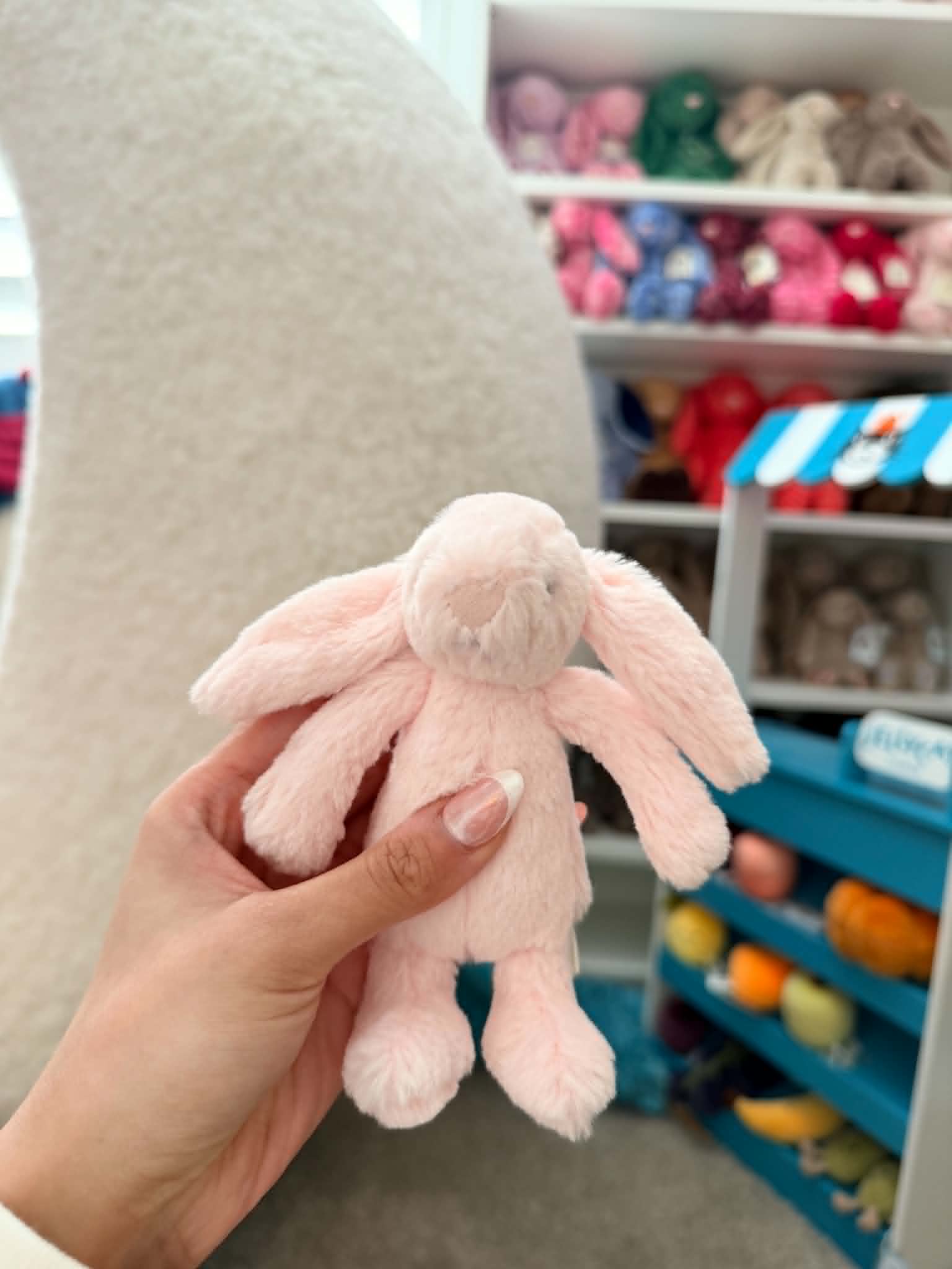 NWOT Tiny Light Baby Pink Bunny β photo 1