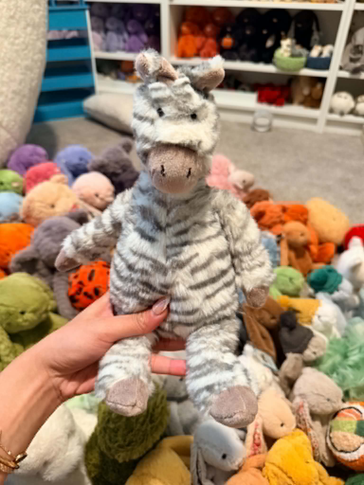 NWOT Medium Fluffle Zebra β photo 1